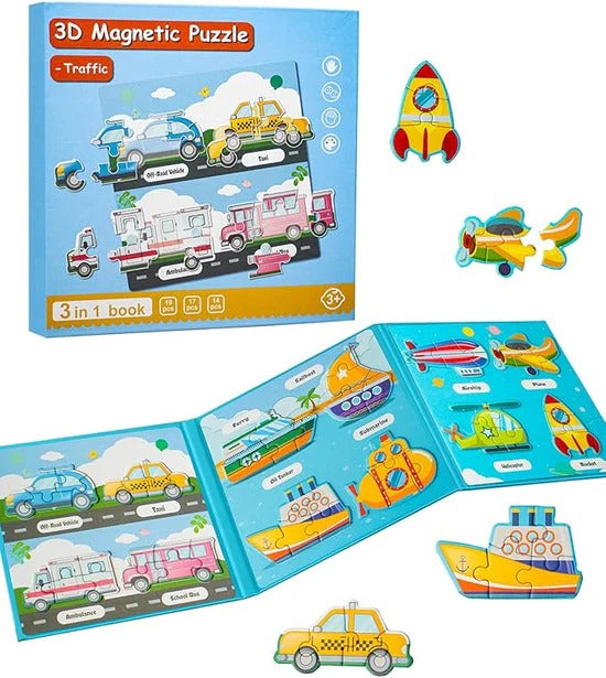 Montessori Manyetik Hikayeli Bulmaca Kitapları
