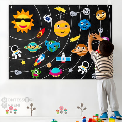 Montessori Keçe Oyun ve Öğrenme Tahtası