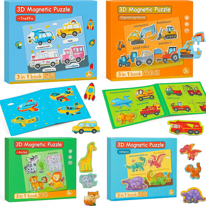 Montessori Manyetik Hikayeli Bulmaca Kitapları