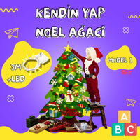 MODEL 1  |  32 Parça ve LED'li Noel Ağacı